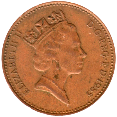 1 penny, 1985 Obverse