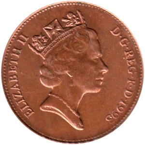 Preview 2 pence, 1993 obverse