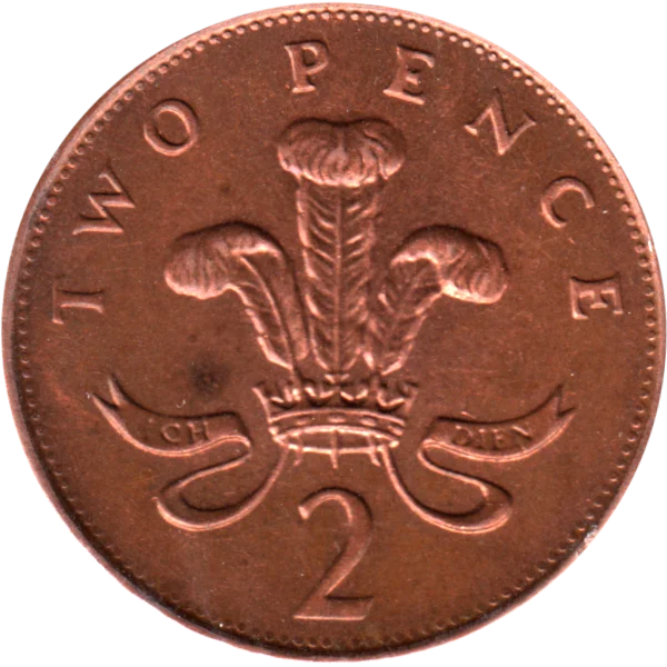 2 pence, 1993 Reverse
