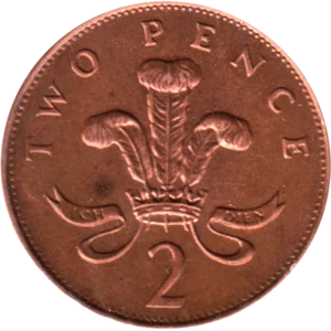 Preview 2 pence, 1993 reverse