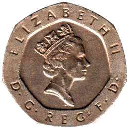Preview 20 pence, 1995 obverse