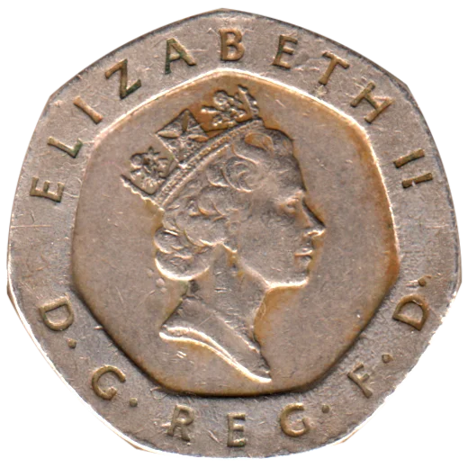 20 pence, 1996 Obverse