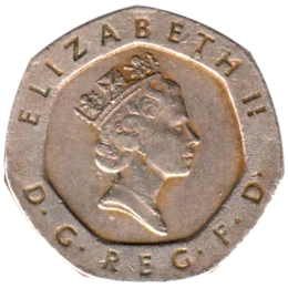 Preview 20 pence, 1996 obverse