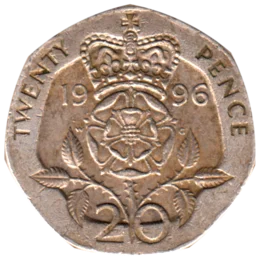 Preview 20 pence, 1996 reverse