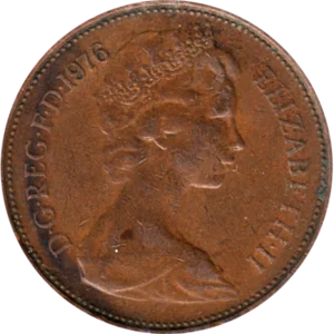 Preview 2 pence, 1976 obverse