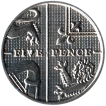 Preview 5 pence, 2012 reverse
