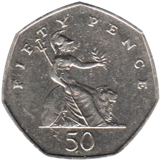 Preview 50 pence, 2002 reverse