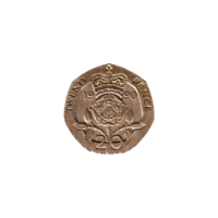 Preview 20 pence, 1990 reverse
