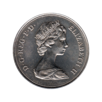 Preview 25 pence, 1972 obverse