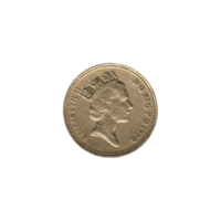 Preview 1 Pound, 1990 obverse