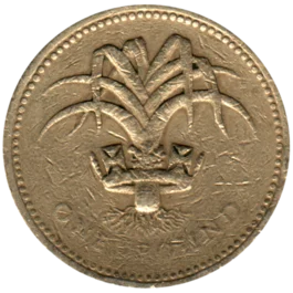 Preview 1 Pound, 1990 reverse