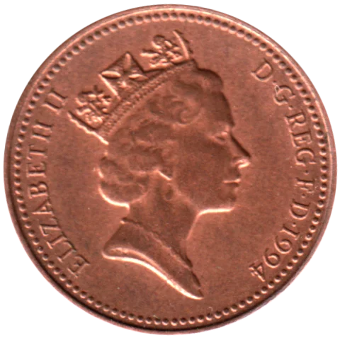 1 penny, 1994 Obverse