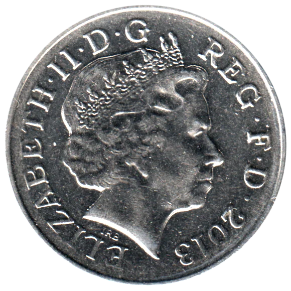 10 pence, 2013 Obverse