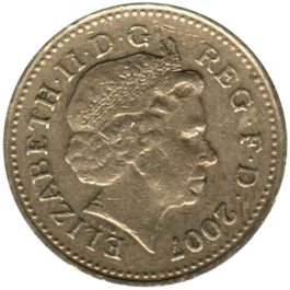 Preview 1 Pound, 2007 obverse