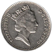 Preview 5 pence, 1990 obverse