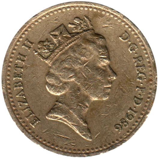 1 Pound, 1986 Obverse