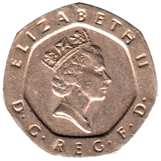 20 pence, 1997 Obverse
