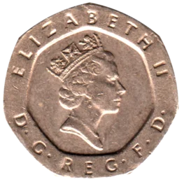 Preview 20 pence, 1997 obverse