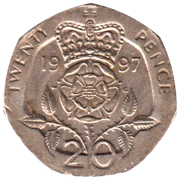 Preview 20 pence, 1997 reverse