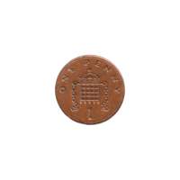 Preview 1 penny, 1987 reverse
