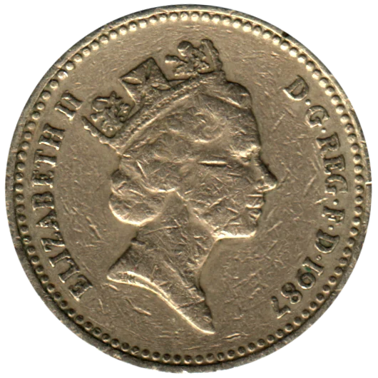 1 Pound, 1987 Obverse