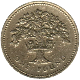 Preview 1 Pound, 1987 reverse