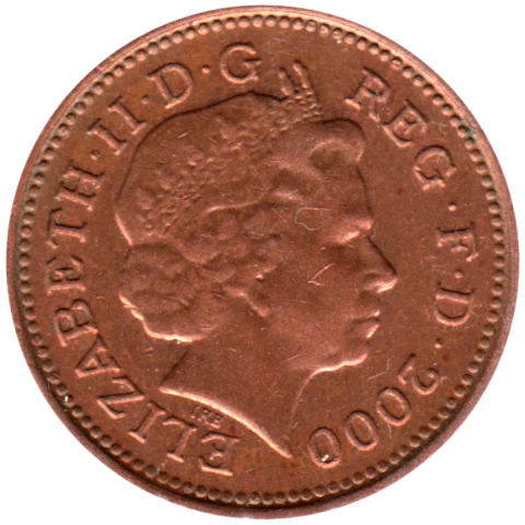 1 penny, 2000 Obverse