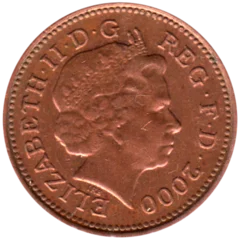 Preview 1 penny, 2000 obverse