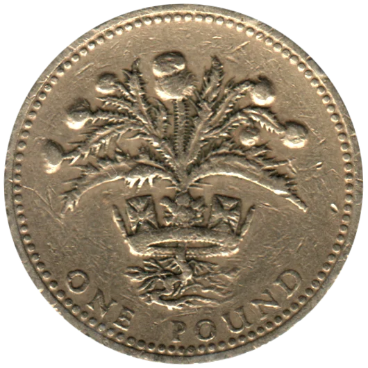 1 Pound, 1984 Reverse