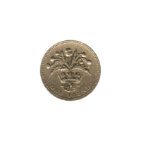 Preview 1 Pound, 1984 reverse