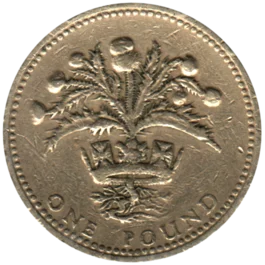 Preview 1 Pound, 1984 reverse