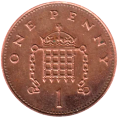 Preview 1 penny, 1995 reverse