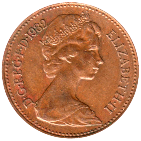 1 penny, 1982 Obverse