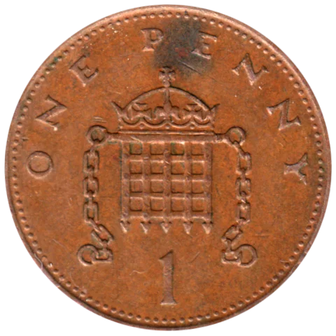 1 penny, 1982 Reverse