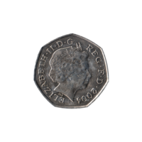 Preview 50 pence, 2004 obverse