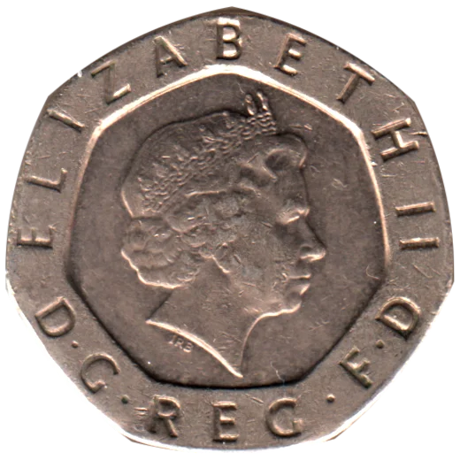 20 pence, 2004 Obverse