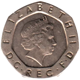 Preview 20 pence, 2004 obverse