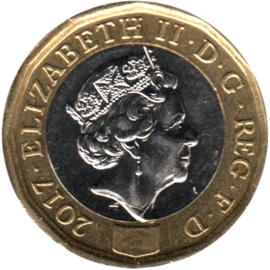 Preview 1 Pound, 2017 obverse