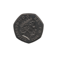 Preview 50 pence, 2012 obverse