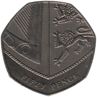 Preview 50 pence, 2012 reverse