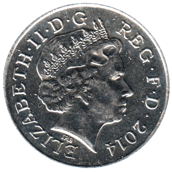 10 pence, 2014 Obverse
