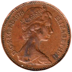 Preview 1 penny, 1978 obverse