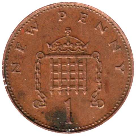 1 penny, 1978 Reverse