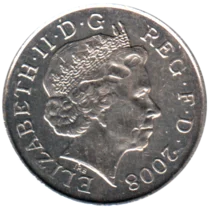 Preview 5 pence, 2008 obverse