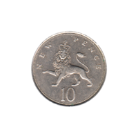 Preview 10 pence, 1969 reverse