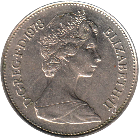 5 pence, 1978 Obverse