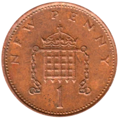 Preview 1 penny, 1974 reverse