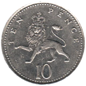 Preview 10 pence, 1997 reverse