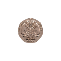 Preview 20 pence, 1991 reverse
