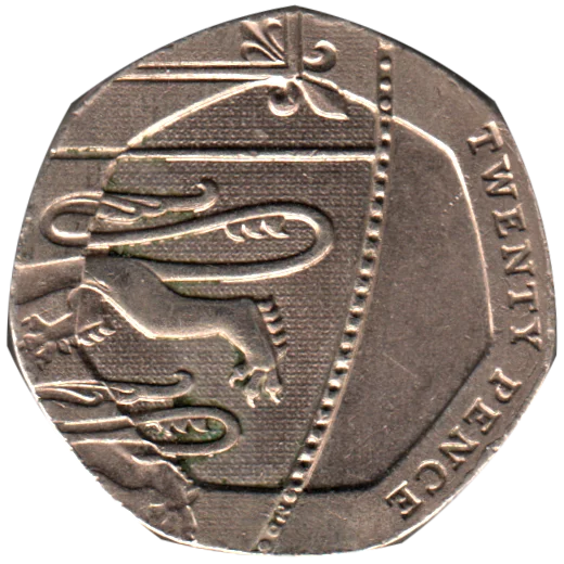20 pence, 2009 Reverse